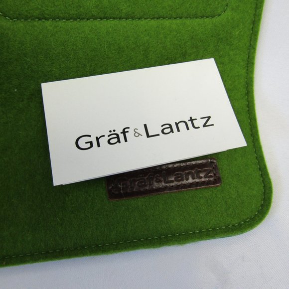 Graf & Lantz Merino Wool Two-Tone Handbag blue/green - NWT RARE, from 2014 - Picture 11 of 14